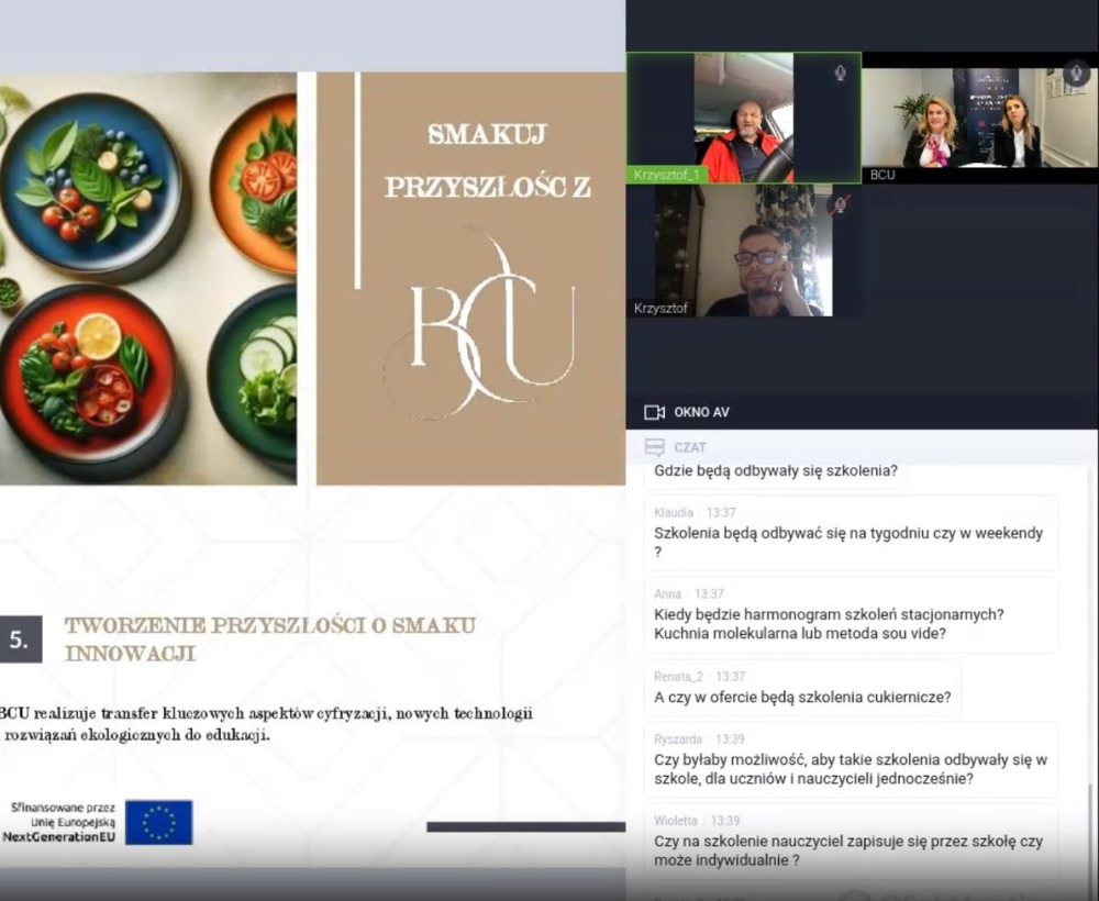 Wzmocnienie współpracy BCU z szkołami branżowymi z całej Polski